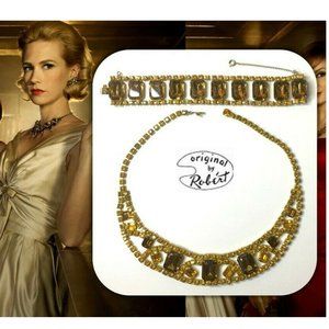 "ORIGINAL BY ROBERT" VINTAGE Hollywood Necklace and Bracelet Set